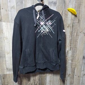 Klim Vintage Y2K Black Heavyweight Hoodie Jacket